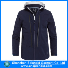 2016 hot venda de inverno softshell jaquetas pretas da china